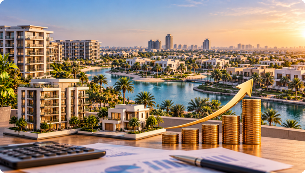 Which areas recorded the highest rental yields for apartments and villas in Dubai during the third quarter?