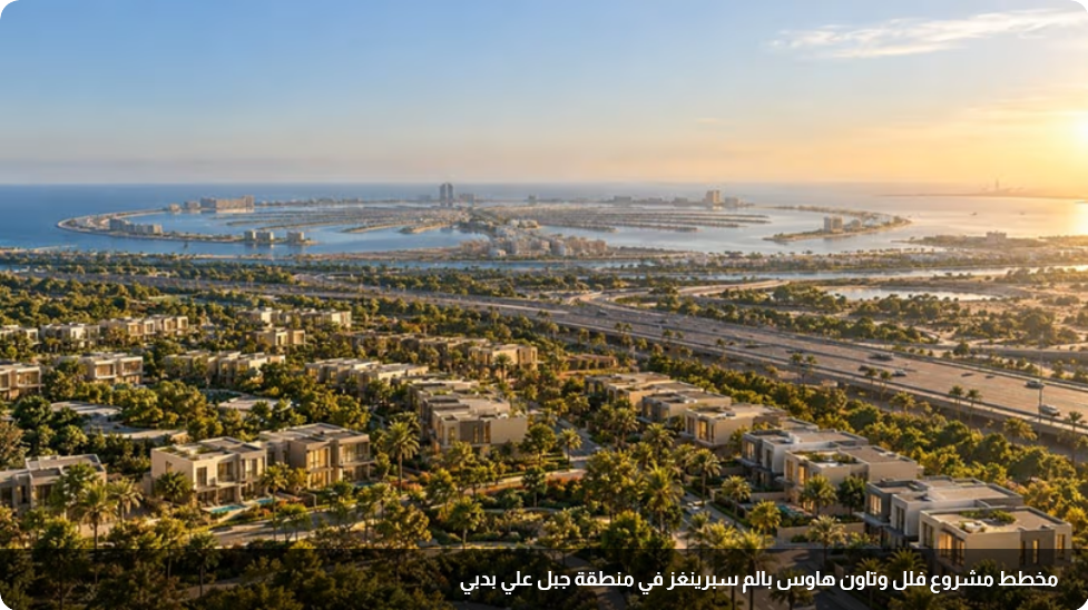 Nakheel is preparing to develop Palm Springs villas and townhouses project opposite the Palm Jebel Ali in Dubai